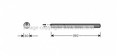 AVA QUALITY COOLING vwd212 -  Осушитель, кондиционер